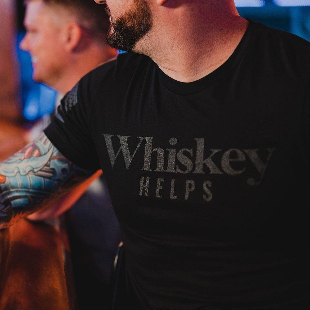 Whiskey Helps‚Ñ¢ T-Shirt - Black