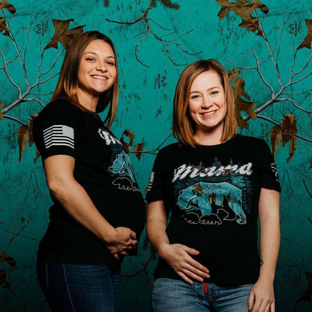 Women's Mama Bear T-Shirt - Realtree Xtra¬Æ Sea Glass