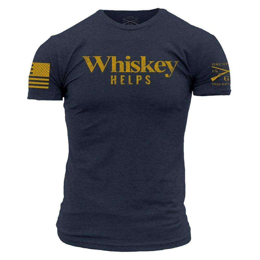 Whiskey Helps‚Ñ¢  T-Shirt - Midnight Navy