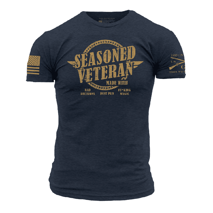 Seasoned Veteran T-Shirt - Midnight Navy