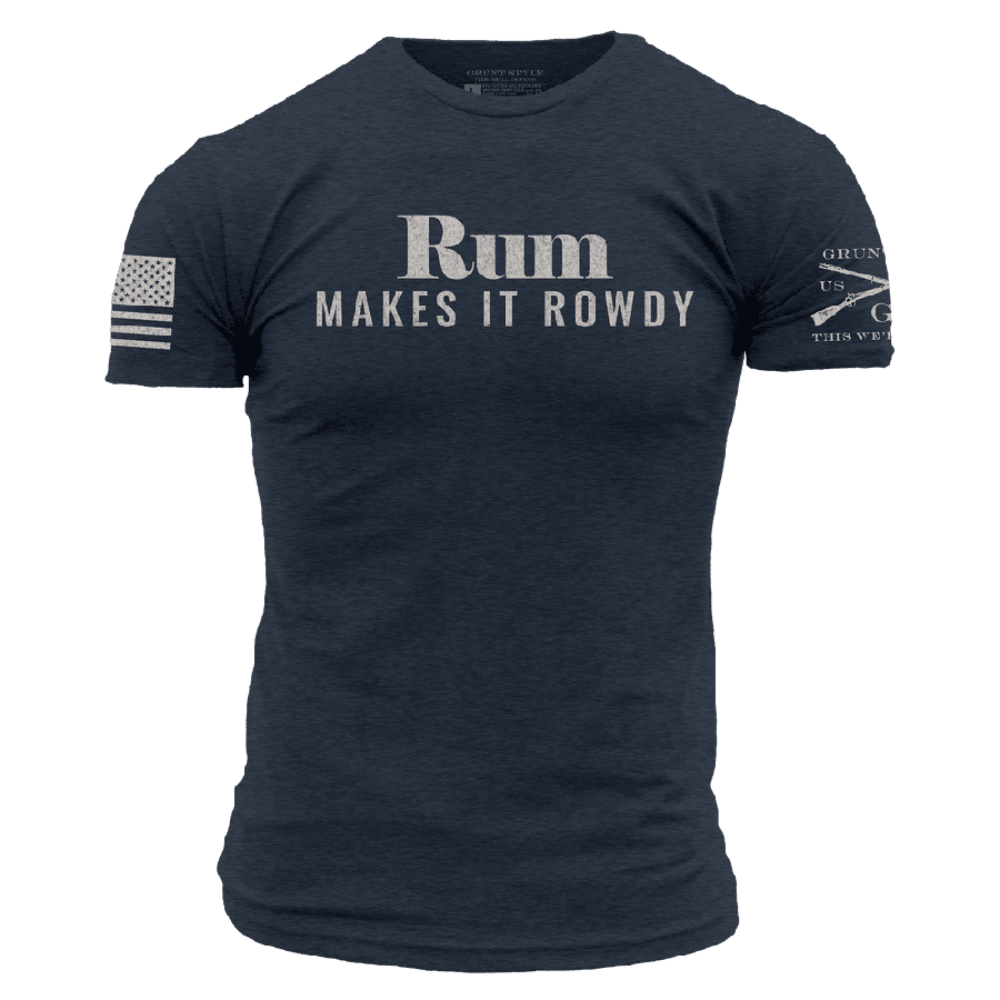 Rum Makes It Rowdy T-Shirt - Midnight Navy