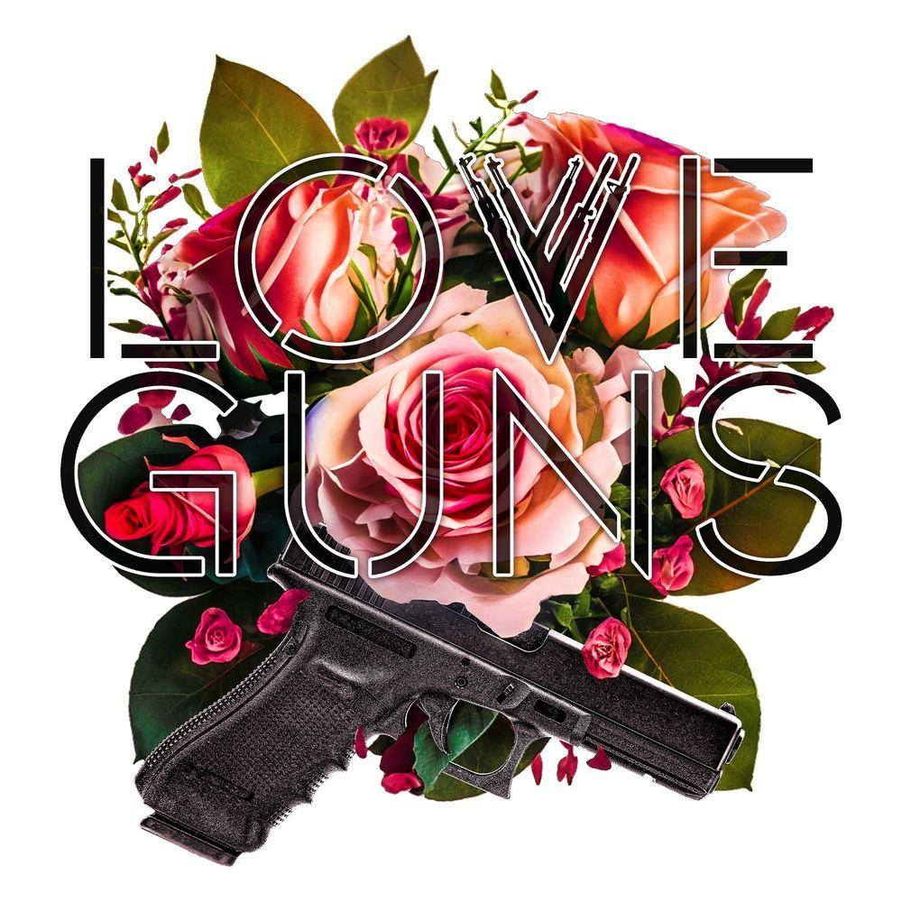Women's Love Guns Slim Fit T-Shirt - White