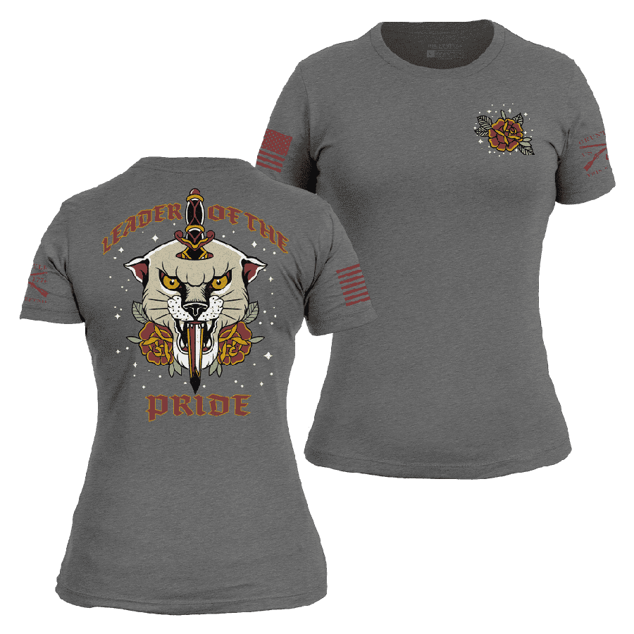 Women's Leader Of The Pride Slim Fit T-Shirt - Dark Heather Gray