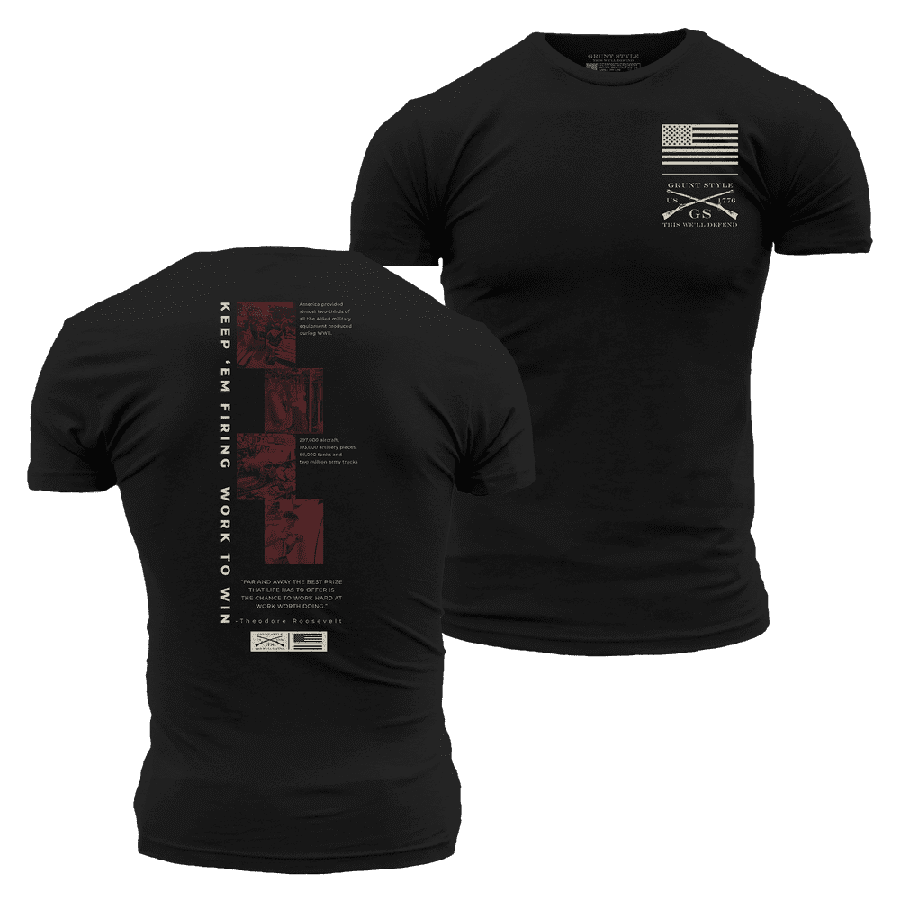 Work To Win T-Shirt - Black