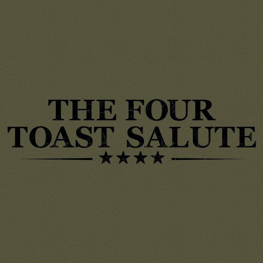 Women's The Four Toast Salute Boyfriend Fit T-Shirt - Military Green