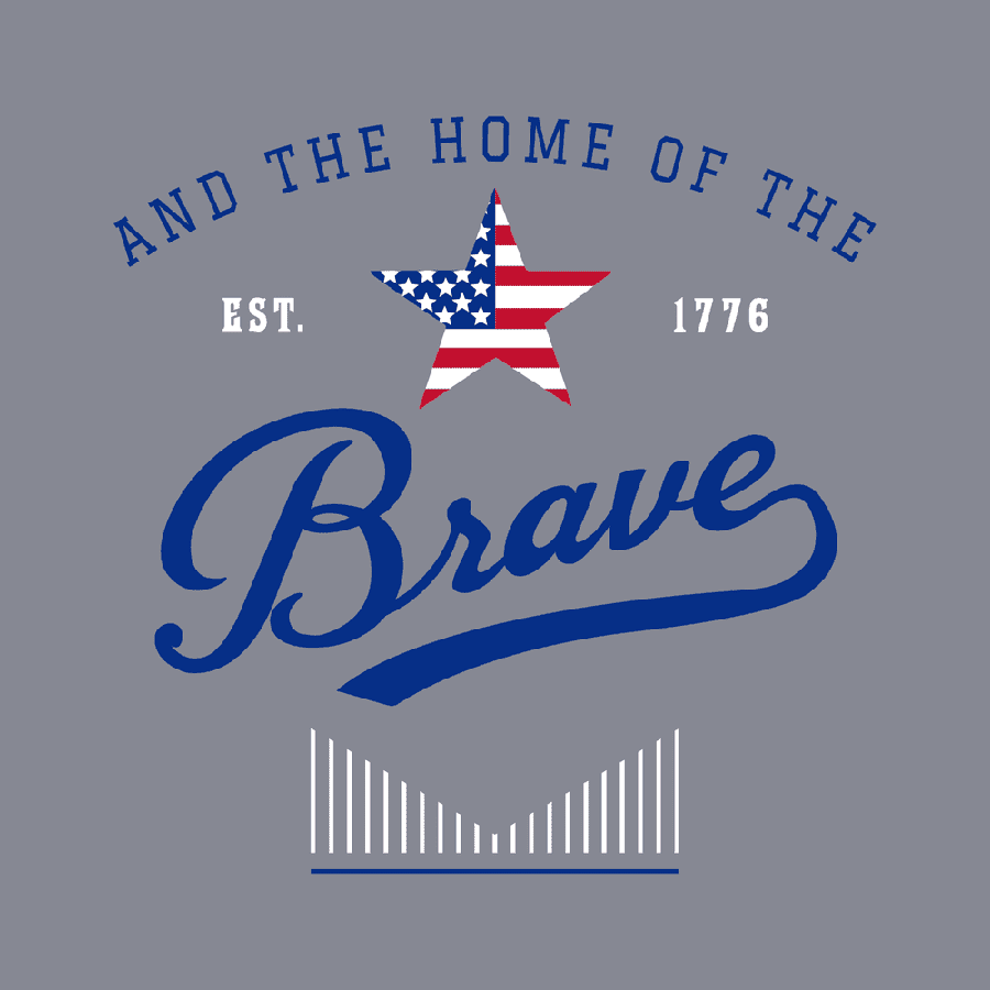 Women's Home Of The Brave Boyfriend Fit T-Shirt - Dark Heather Gray