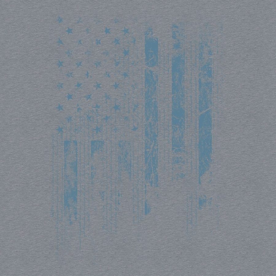 1776 Flag T-Shirt - Dark Heather Gray