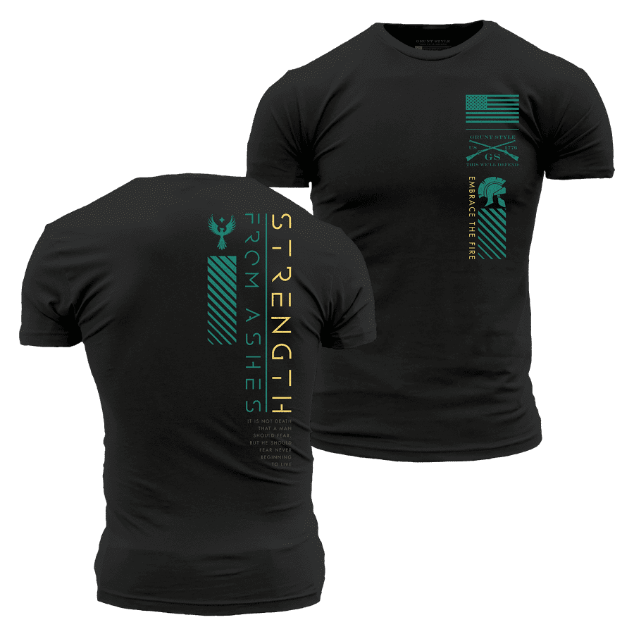 Strength From Ashes T-Shirt - Black
