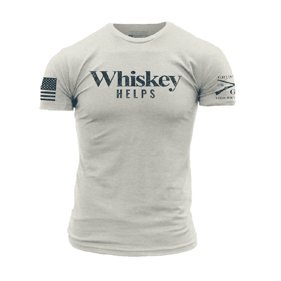 Whiskey Helps‚Ñ¢ T-Shirt - Sand