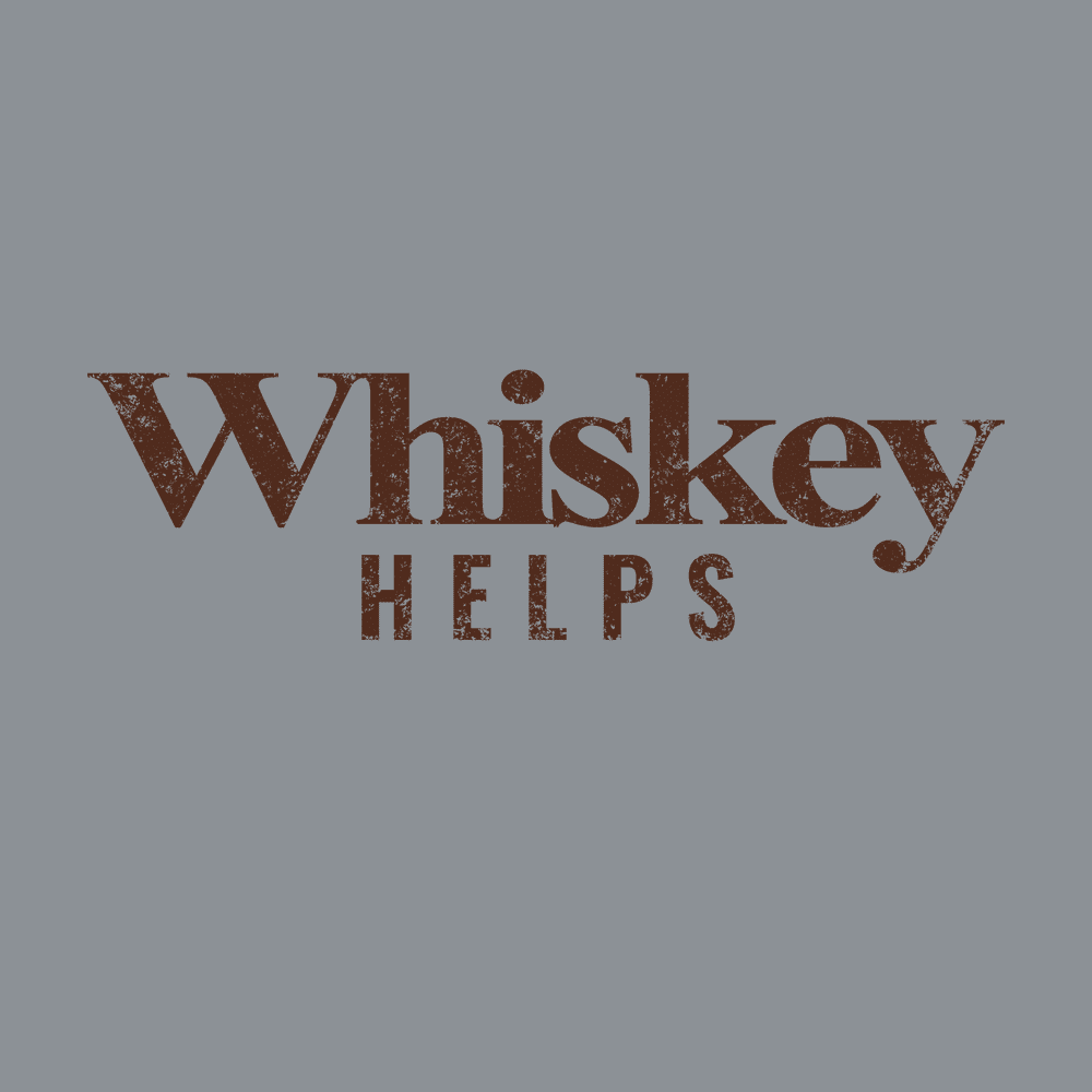 Whiskey Helps‚Ñ¢ T-Shirt - Dark Heather Gray