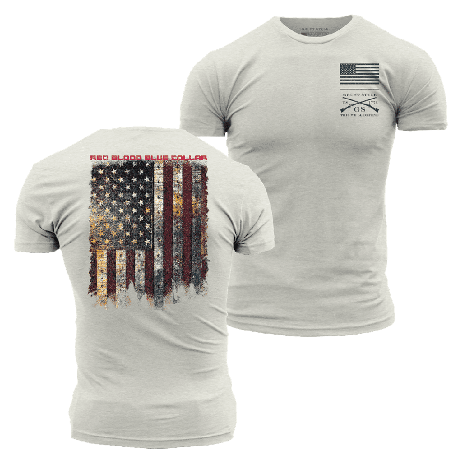 Red Blood Blue Collar¬Æ T-Shirt - Sand