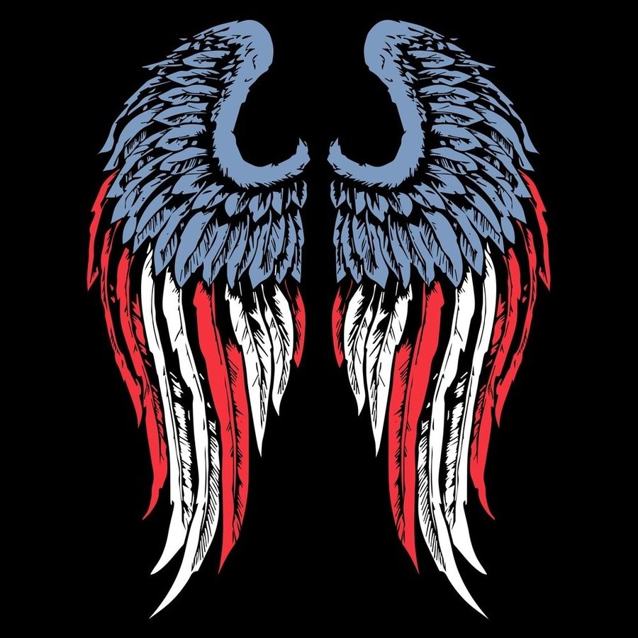 Women's Freedom Angel Boyfriend Fit T-Shirt - Black