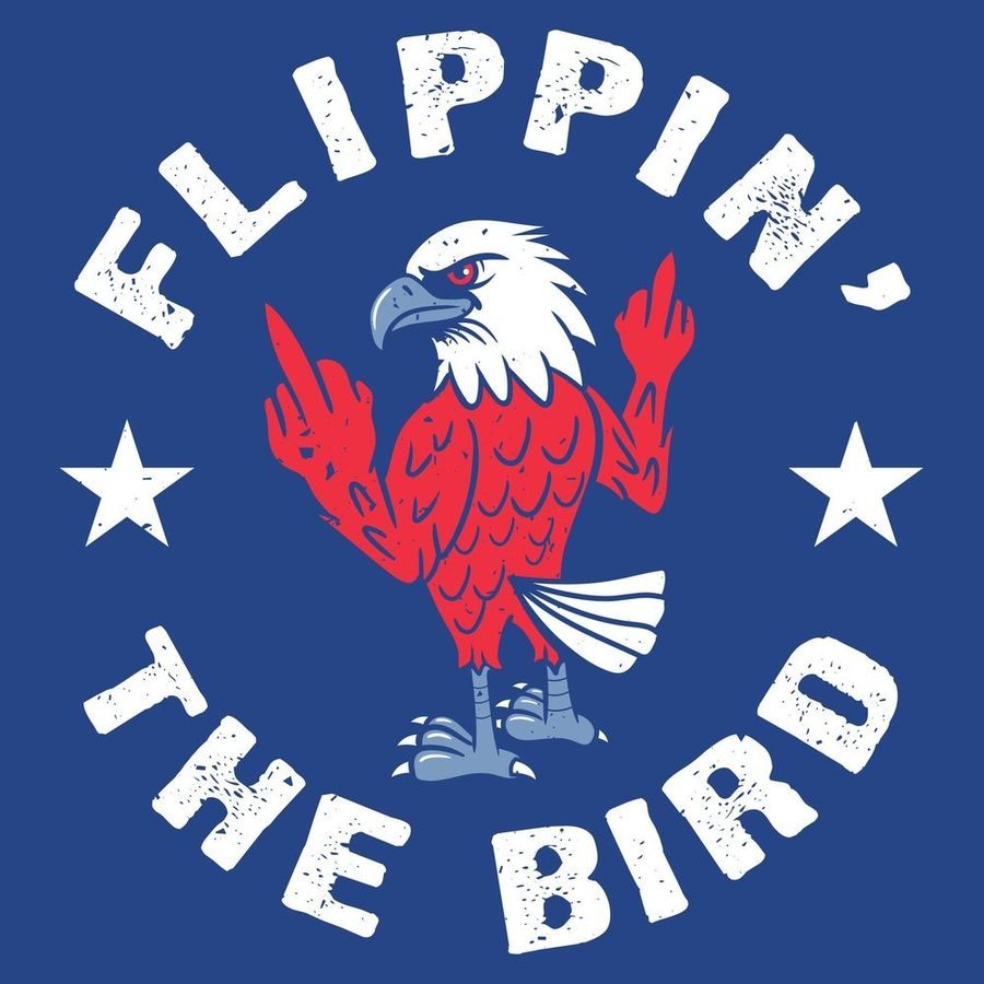 Flippin' The Bird T-Shirt - Royal