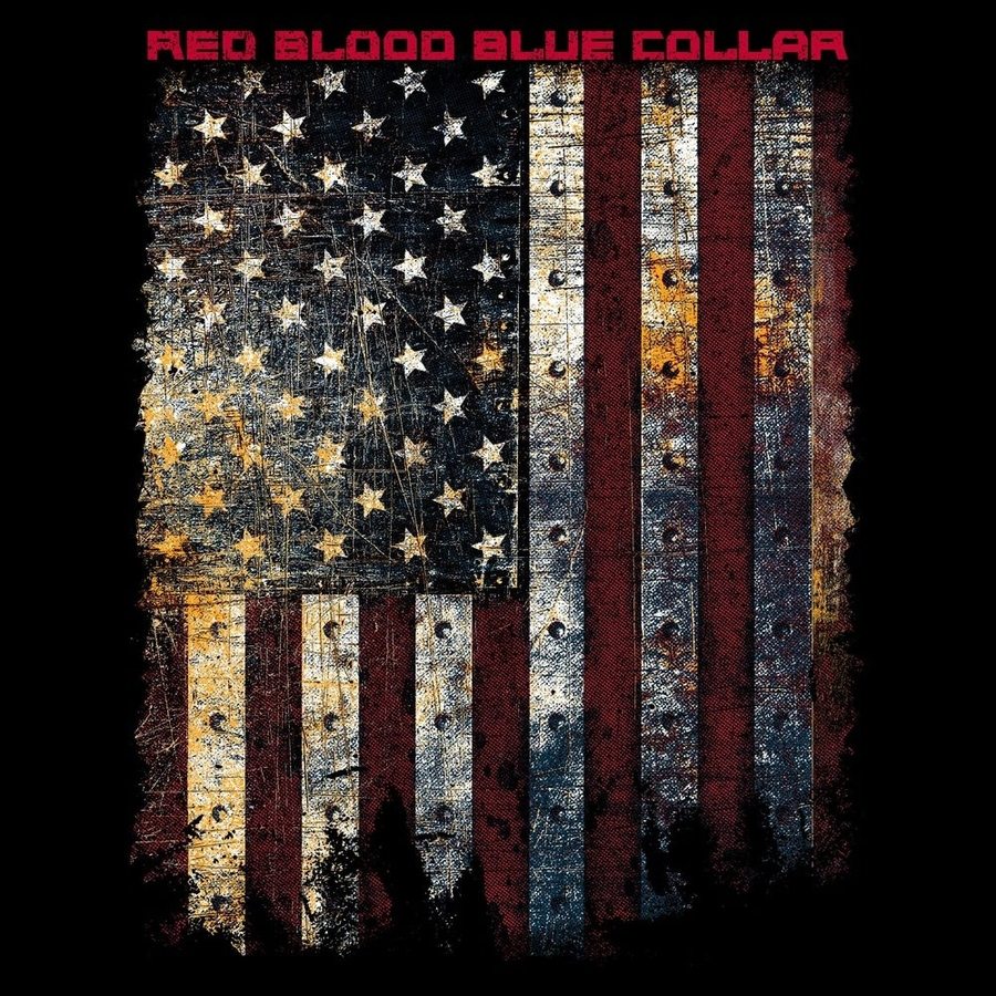 Red Blood Blue Collar¬Æ T-Shirt - Black
