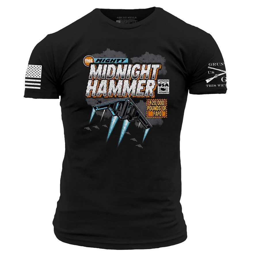 Mighty Midnight Hammer T-Shirt - Black