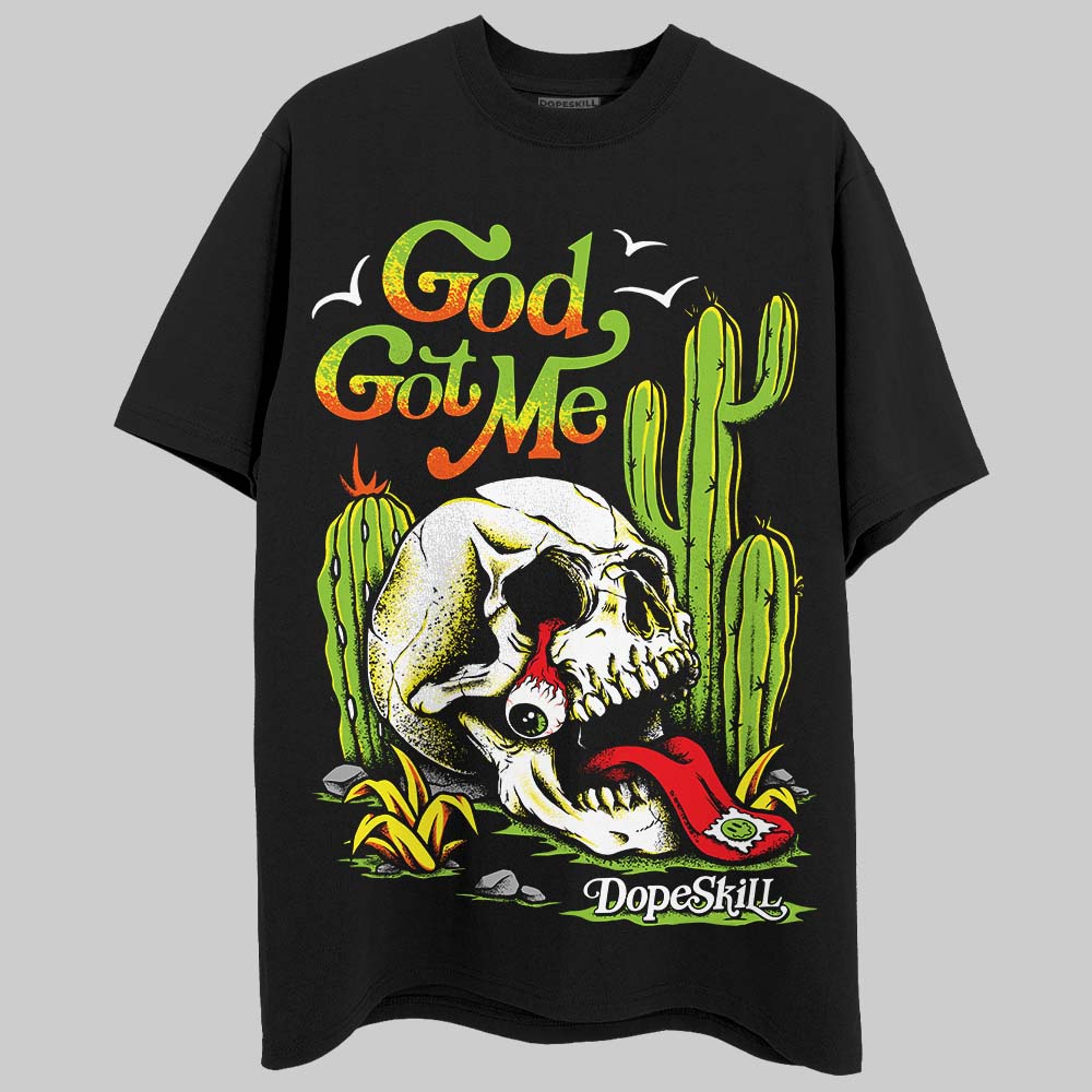 Neon Green Collection DopeSkill T-Shirt God Got Me Graphic