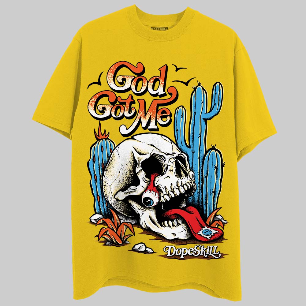 Yellow Collection DopeSkill Gold T-shirt God Got Me Graphic