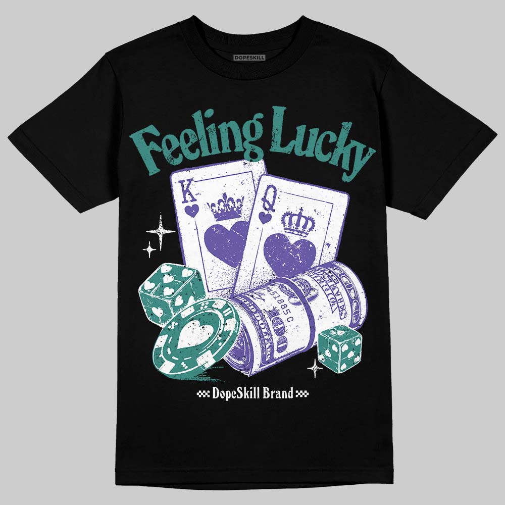 Grape 5s DopeSkill T-Shirt Feeling Lucky Graphic