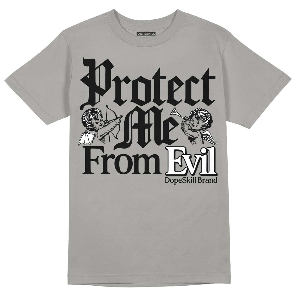 Grey Collection DopeSkill Grey T-shirt Protect Me From Evil Graphic