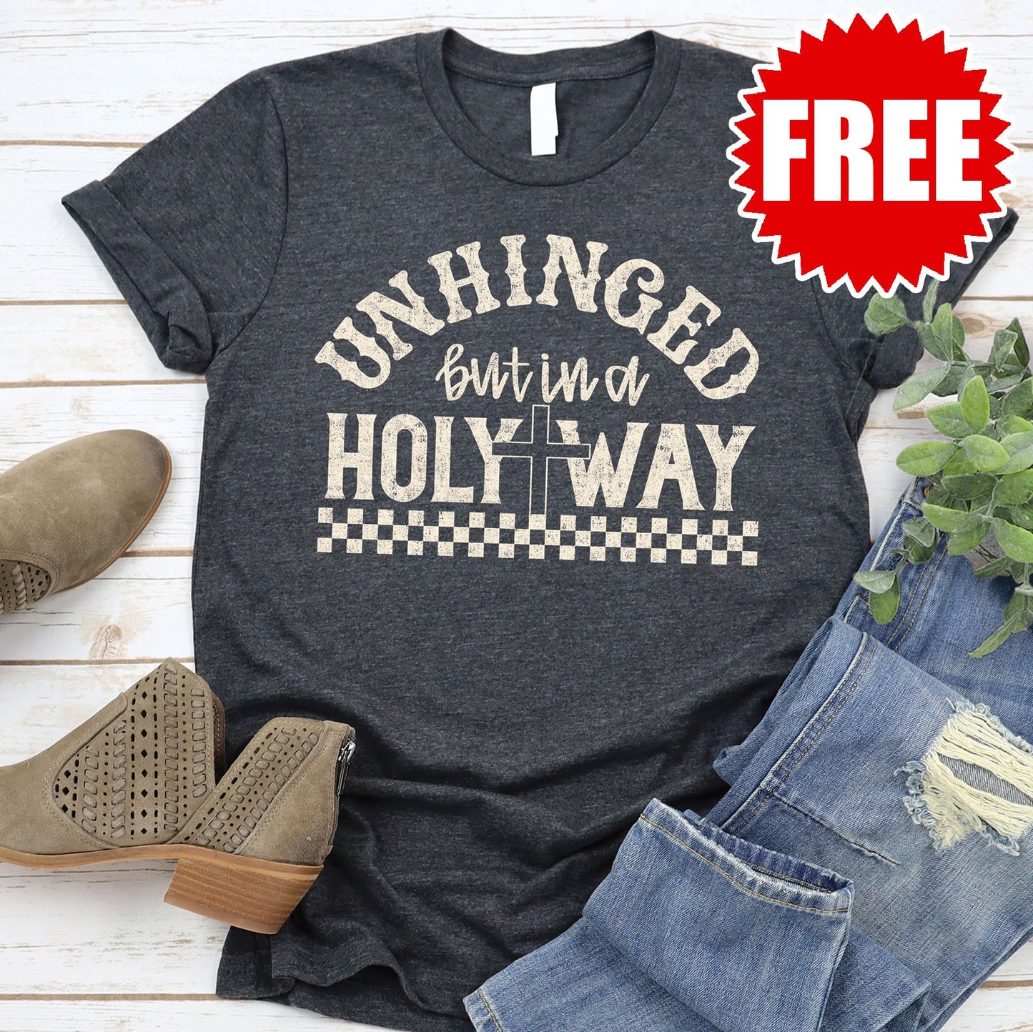Unhinged Tee - Heather Charcoal - 0