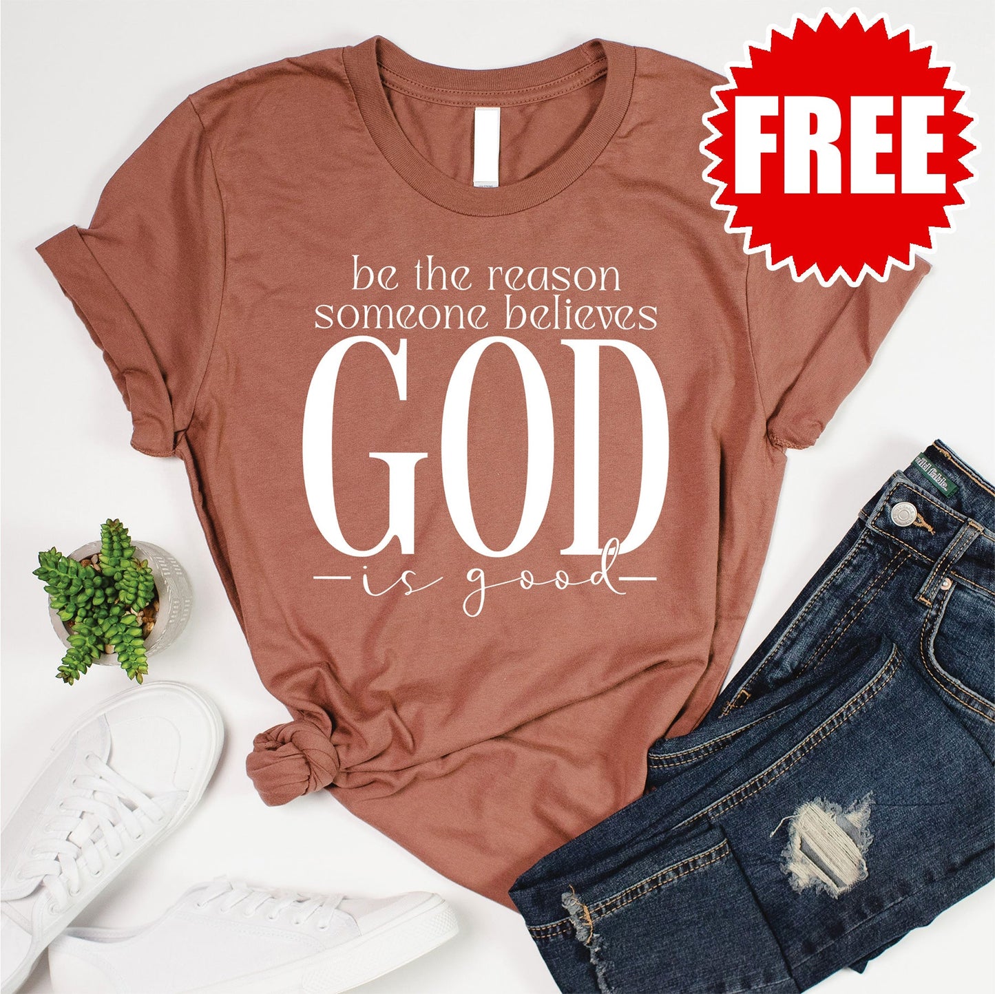 Be The Reason Tee - Heather Chestnut - 0