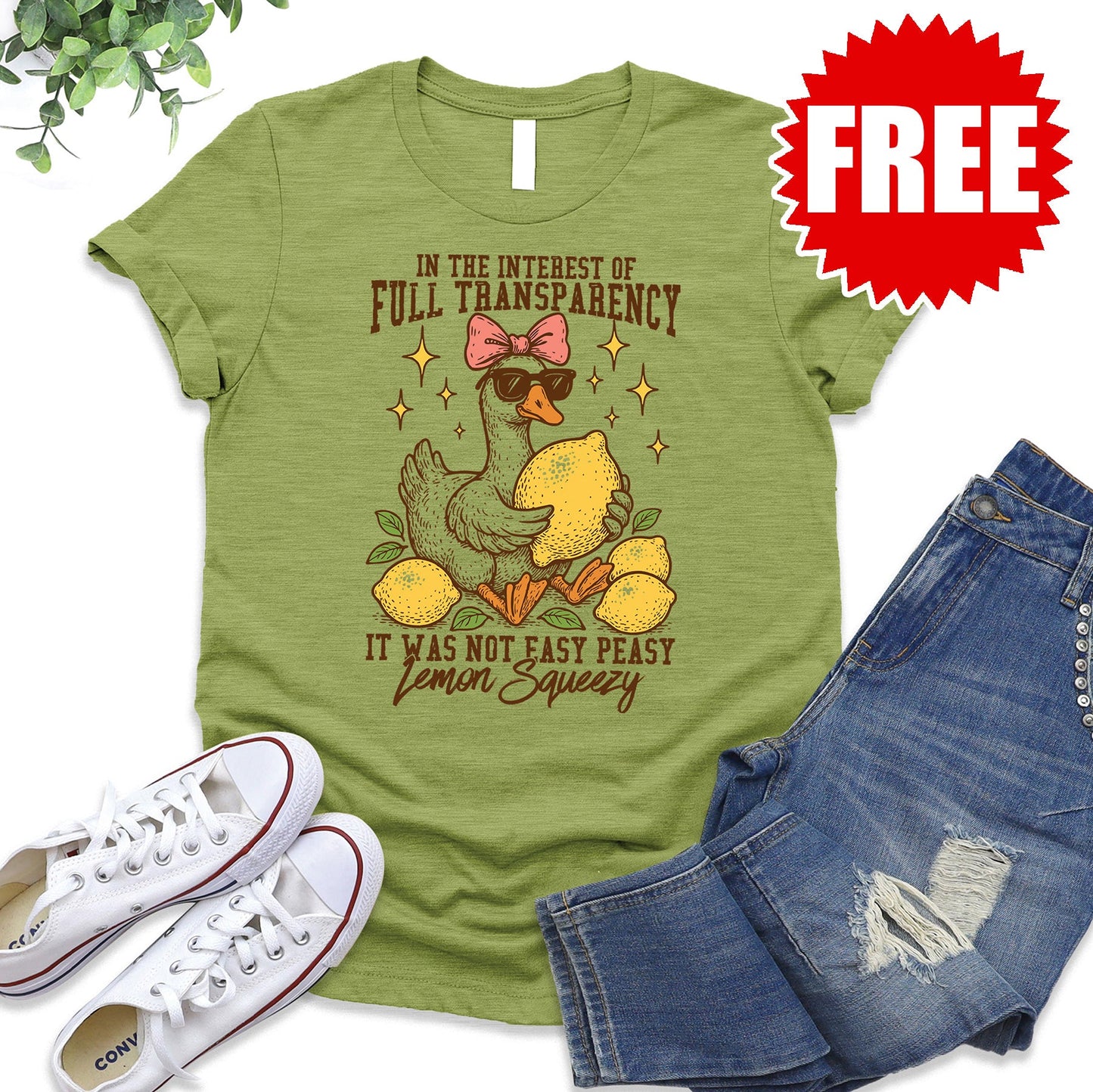 Lemon Squeezy Tee - Heather Fern - 0
