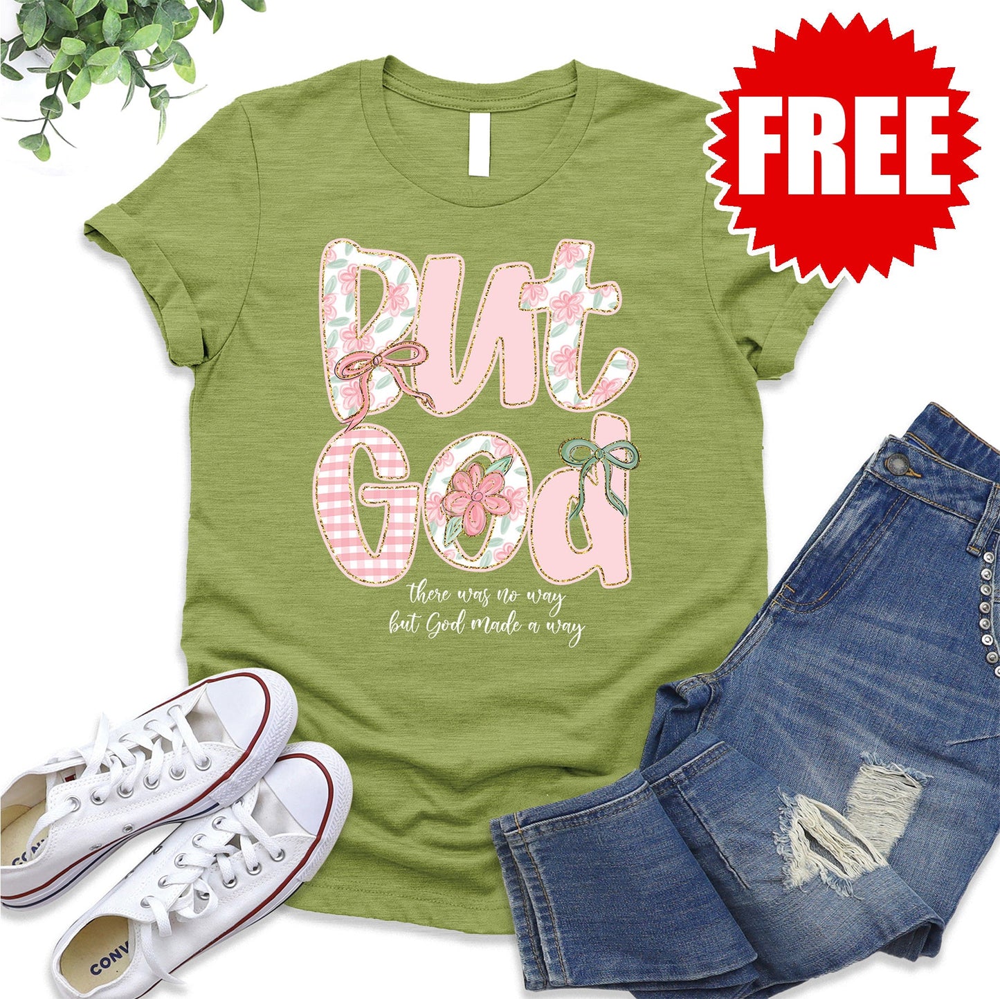 But God Tee - Heather Fern - 0 Style001