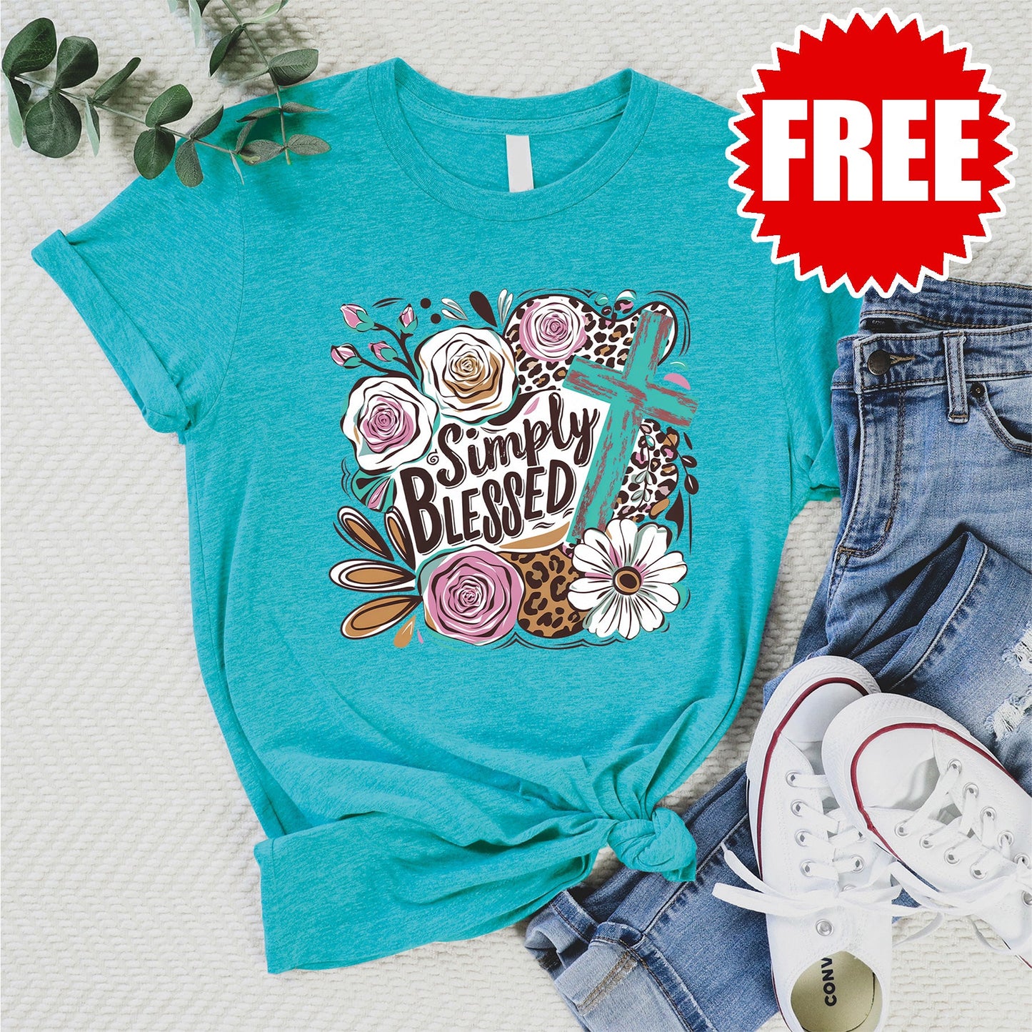 Simply Blessed Tee - Heather Jade - 0