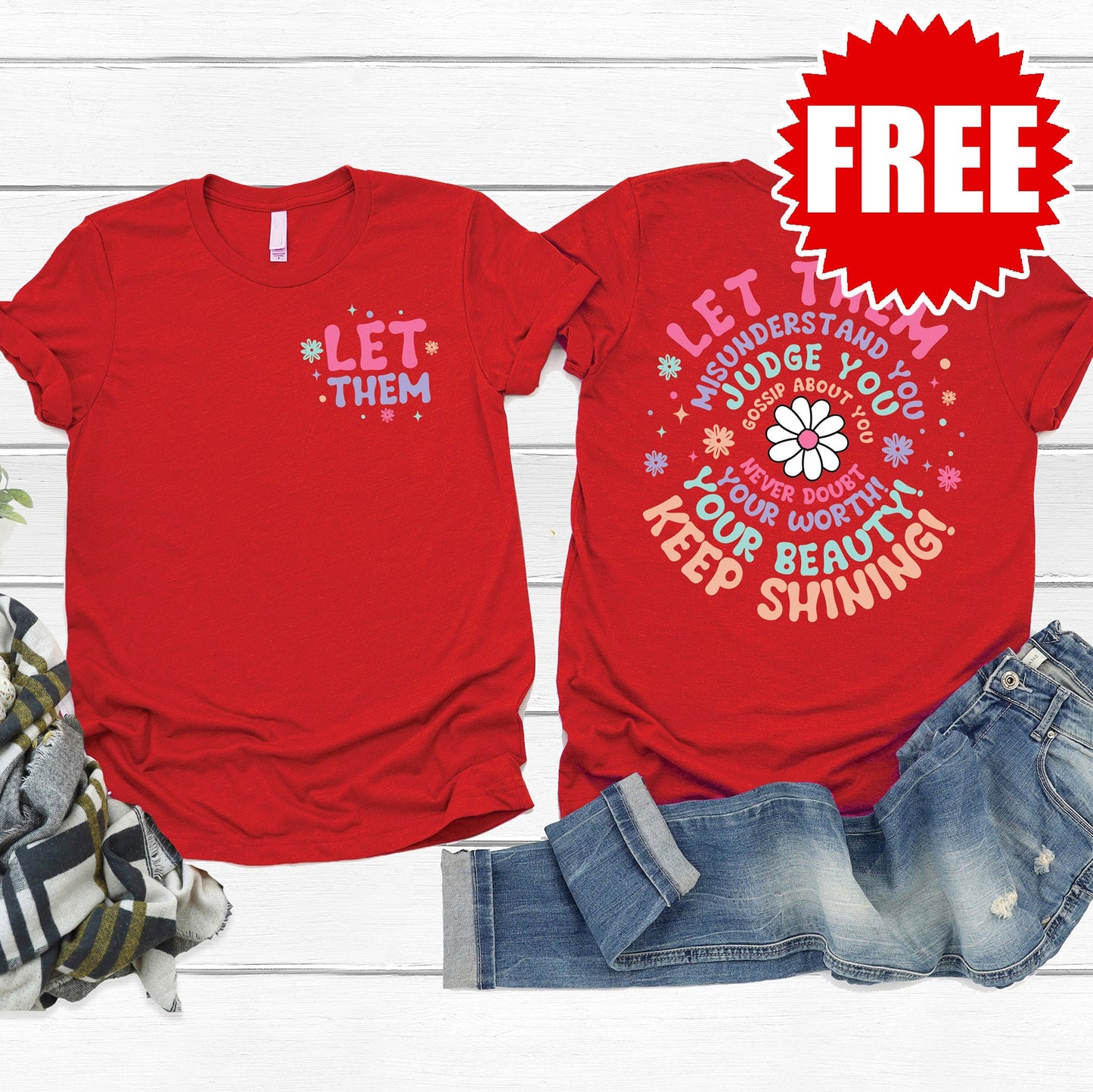 Let Them Tee - Heather Poppy