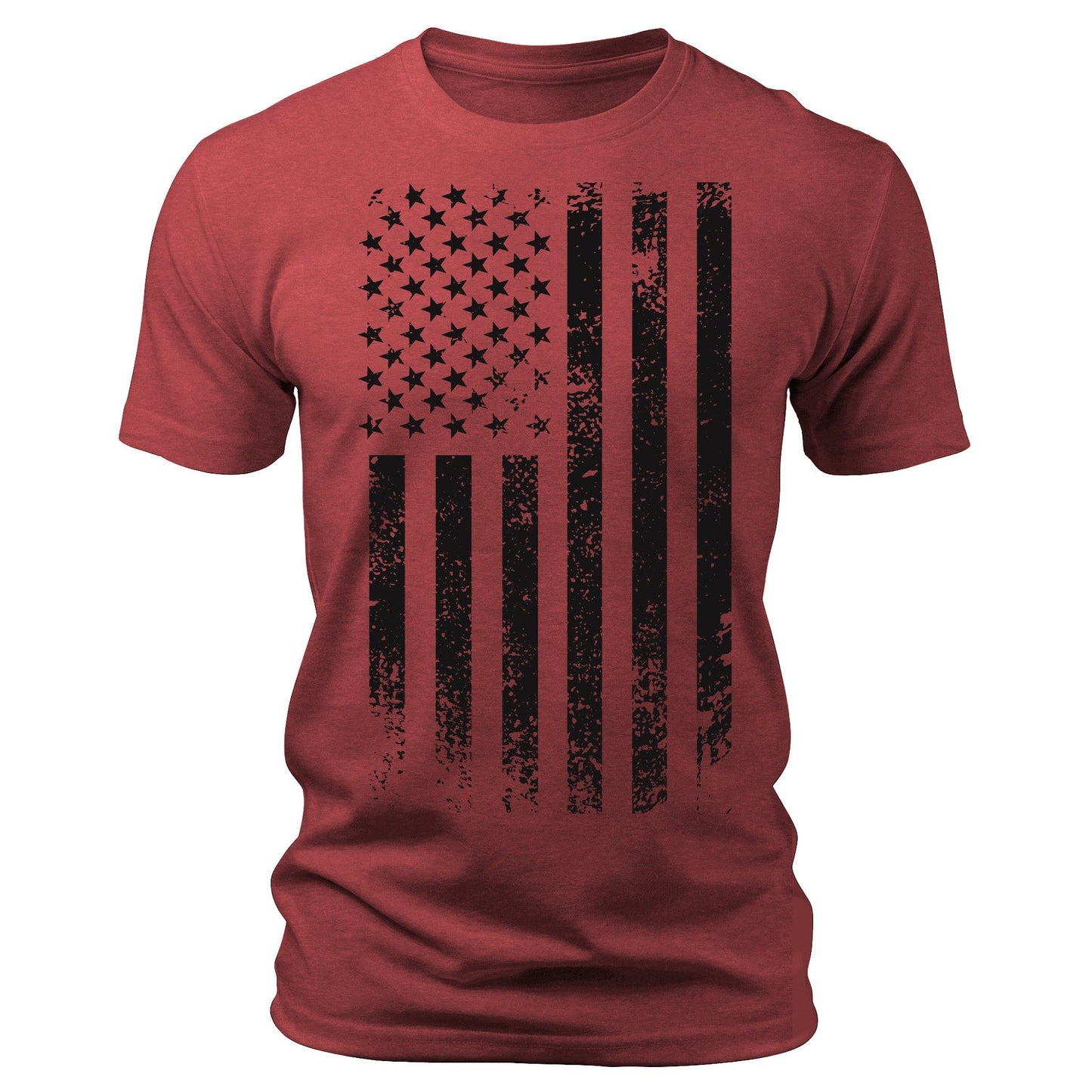 Men's Graphic T Shirts - Black Flag Patriotic Short Sleeve Crewneck Shirts