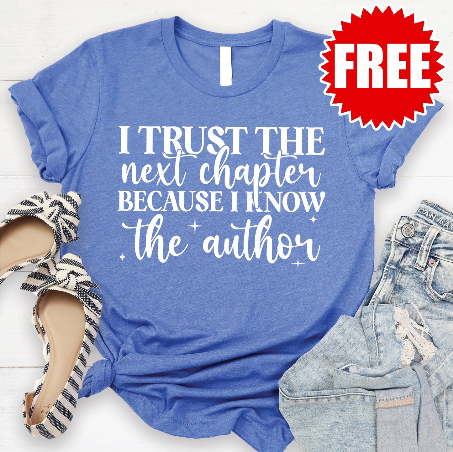 Next Chapter Tee - Heather Royal Blue - 0