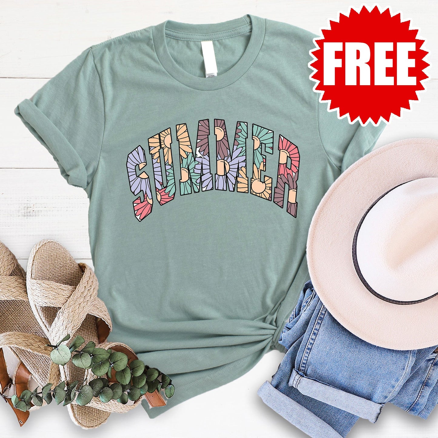 Summer Tee - Heather Sage - 0