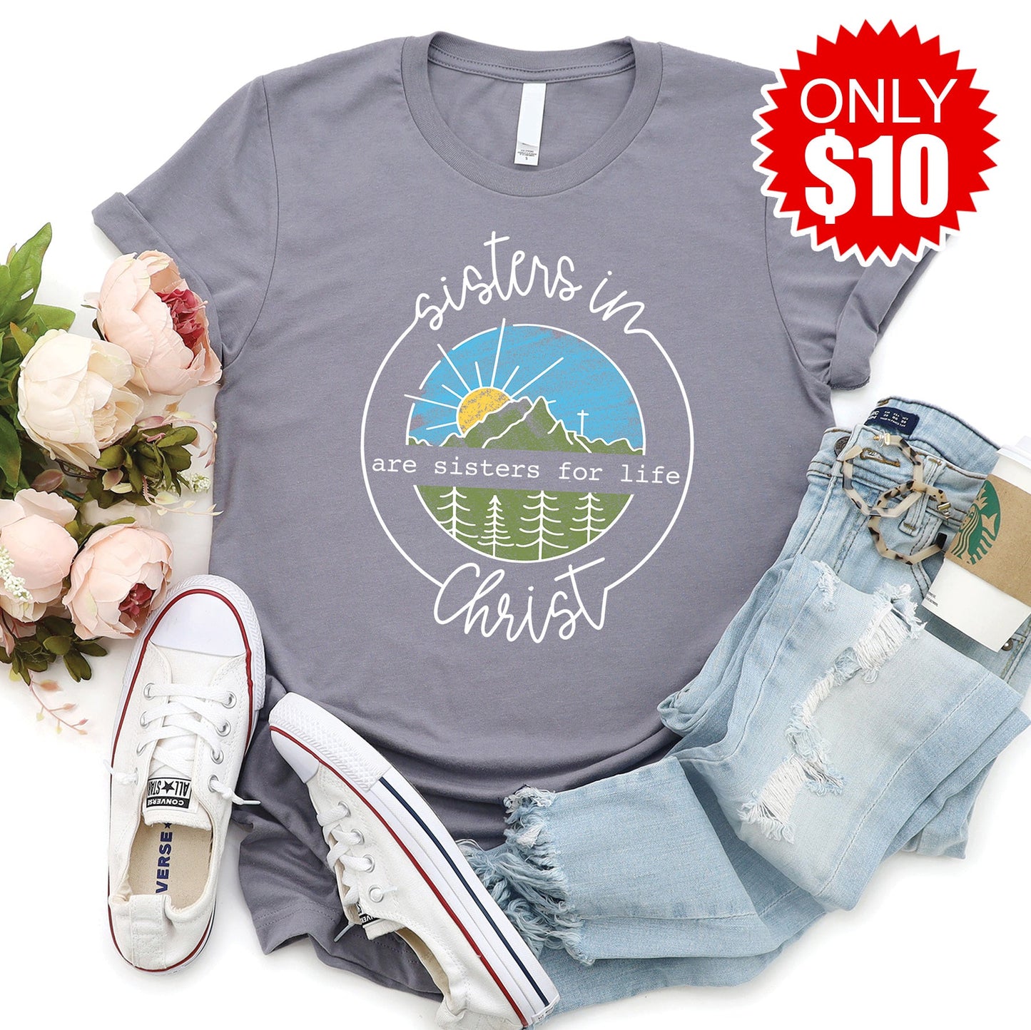 Sisters in Christ Tee - Heather Storm