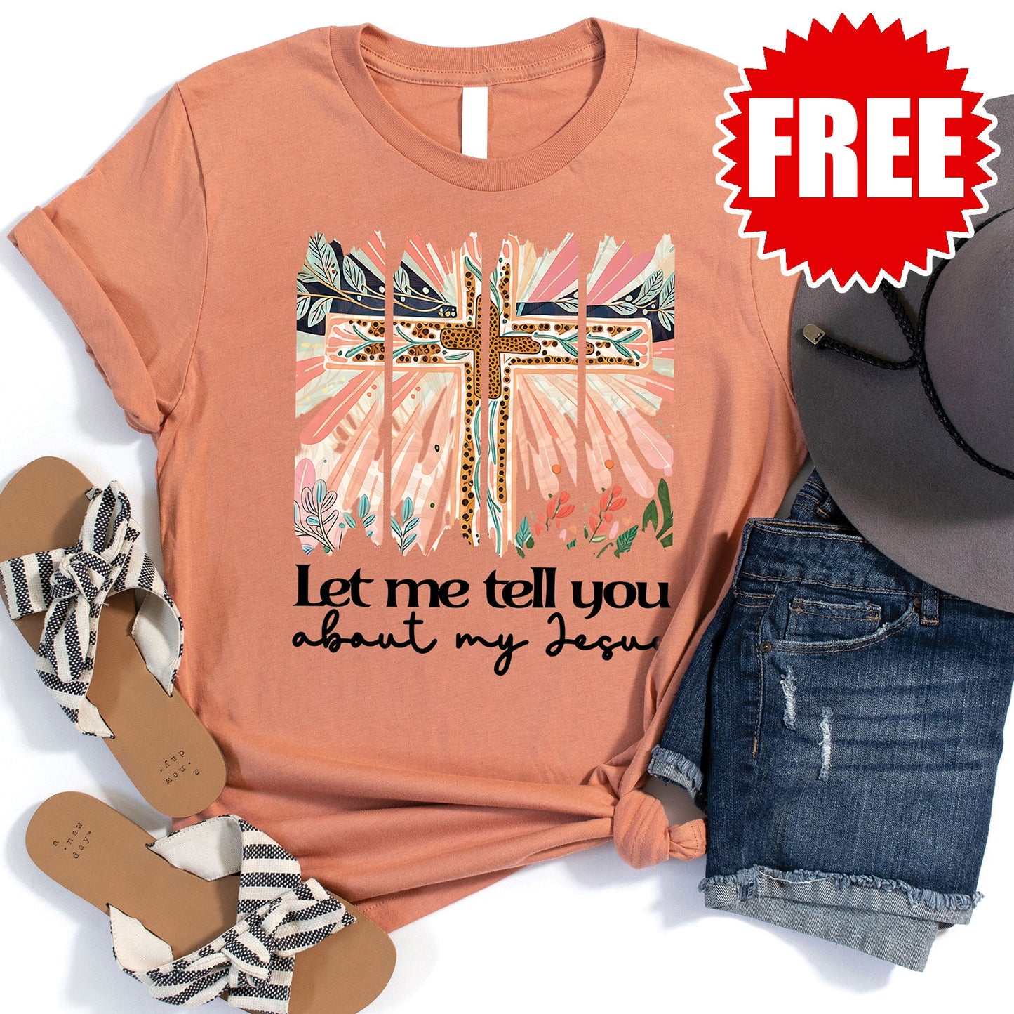 My Jesus Tee - Heather Terracotta - 0