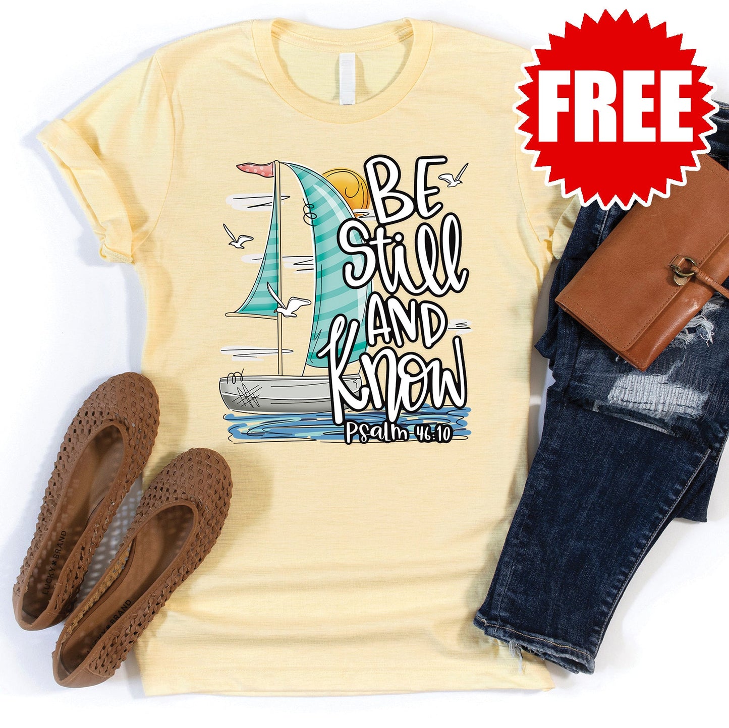 Be Still and Know Tee - Heather Lemonade - 0