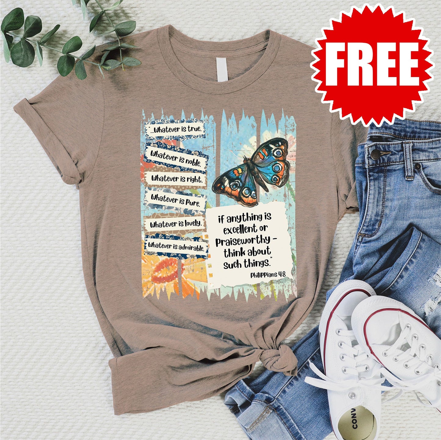 Philippians Tee - Heather Atmosphere - 0