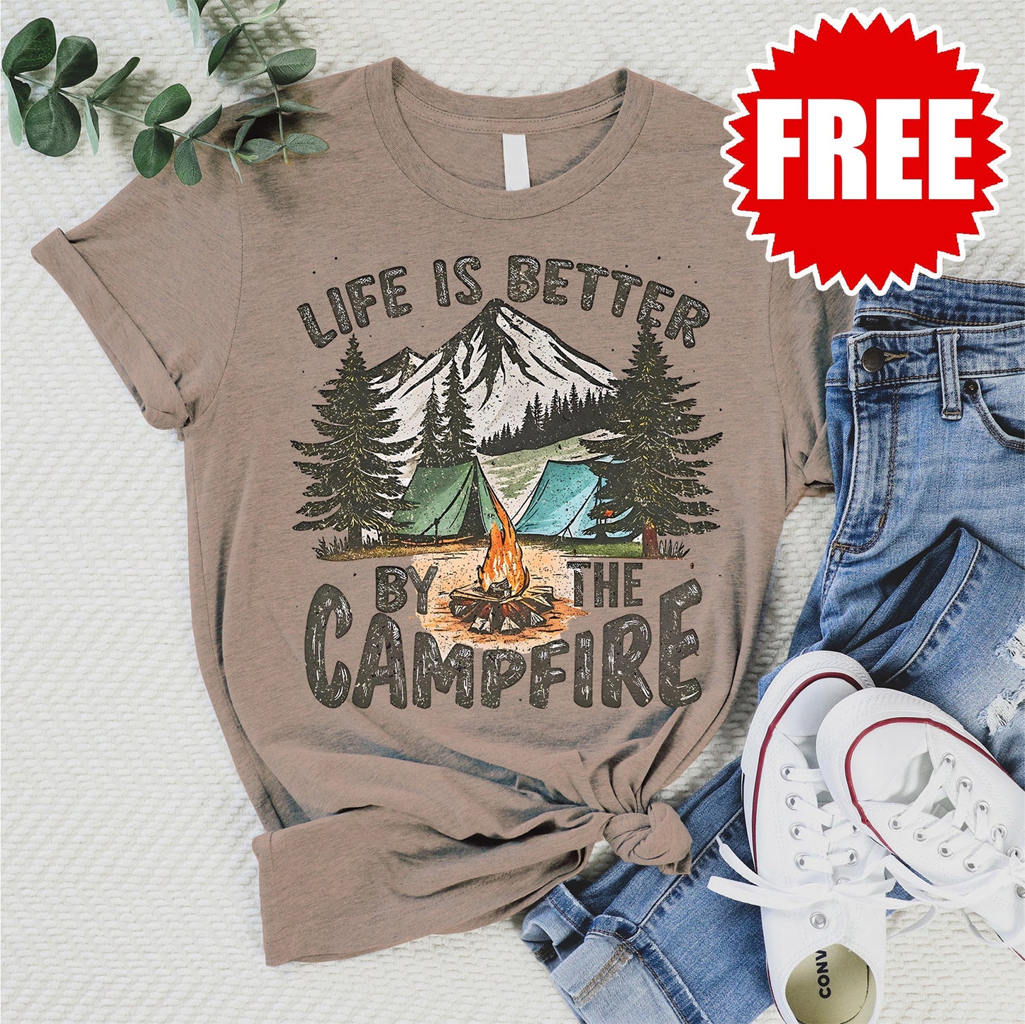 Life is Better Tee - Heather Atmosphere - 0