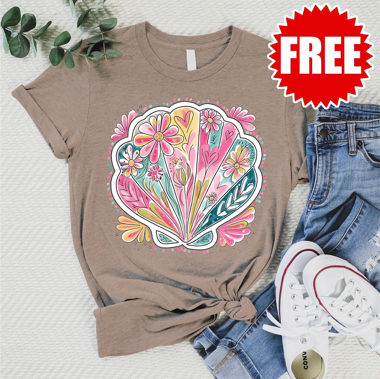 Clam Tee - Heather Atmosphere - 0