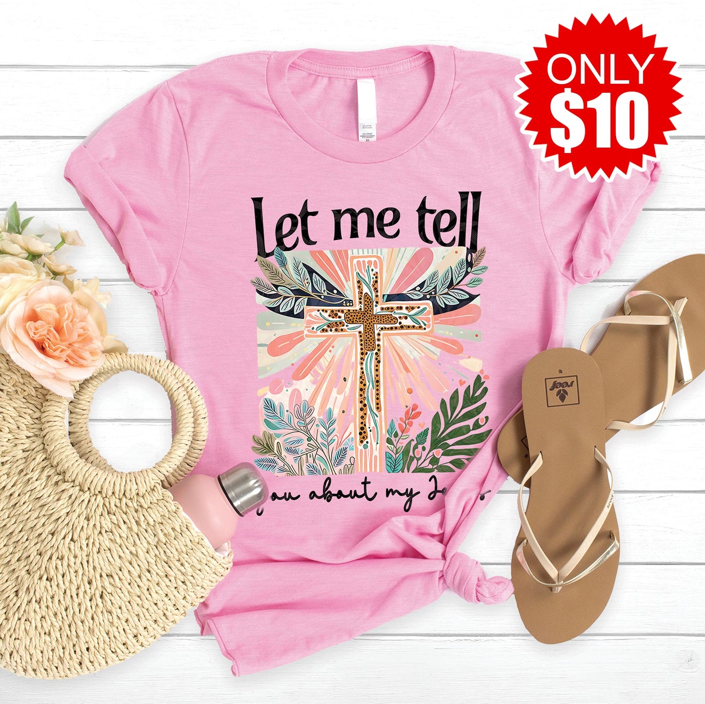 Let Me Tell You Tee - Heather Bubble Gum