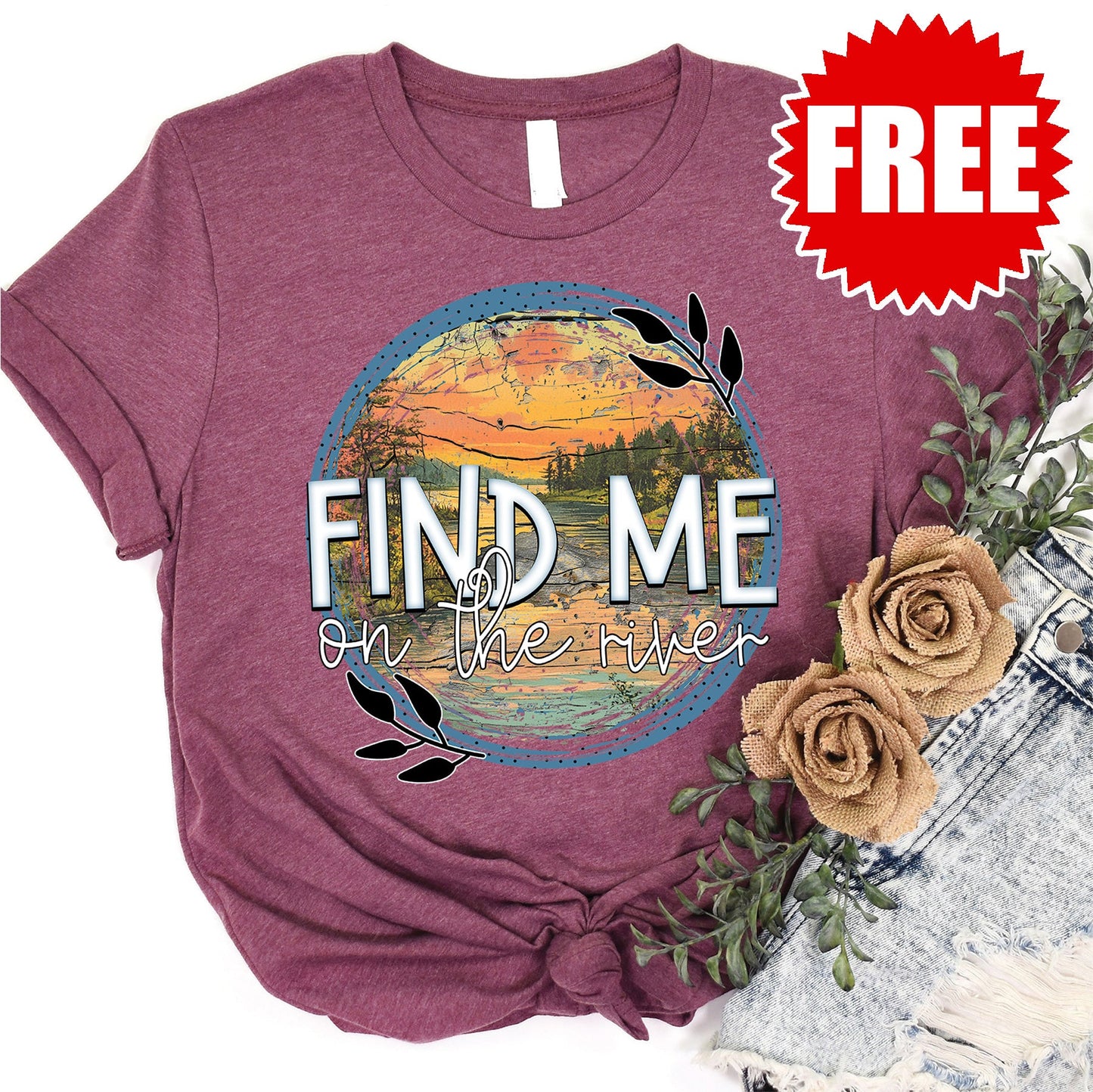 Find Me Tee - Heather Burgundy - 0