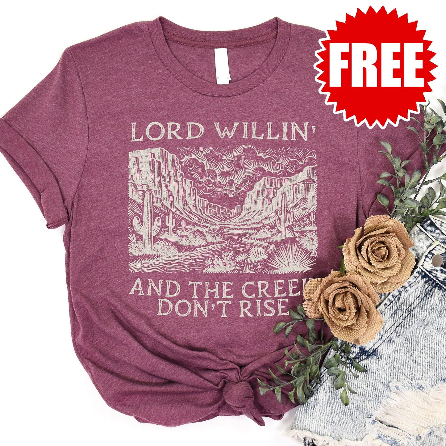 Lord Willin Tee - Heather Burgundy - 0