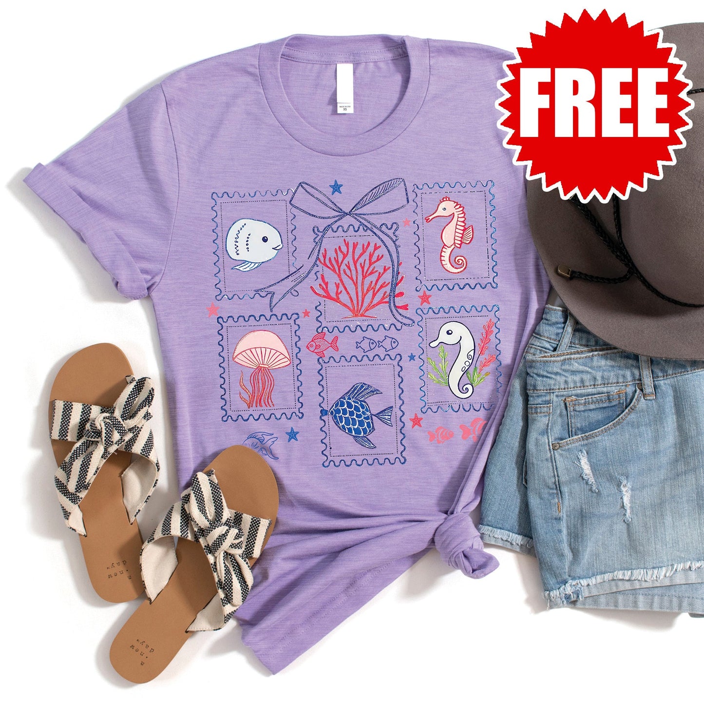 Sea Tee - Heather Dark Lavender - 0