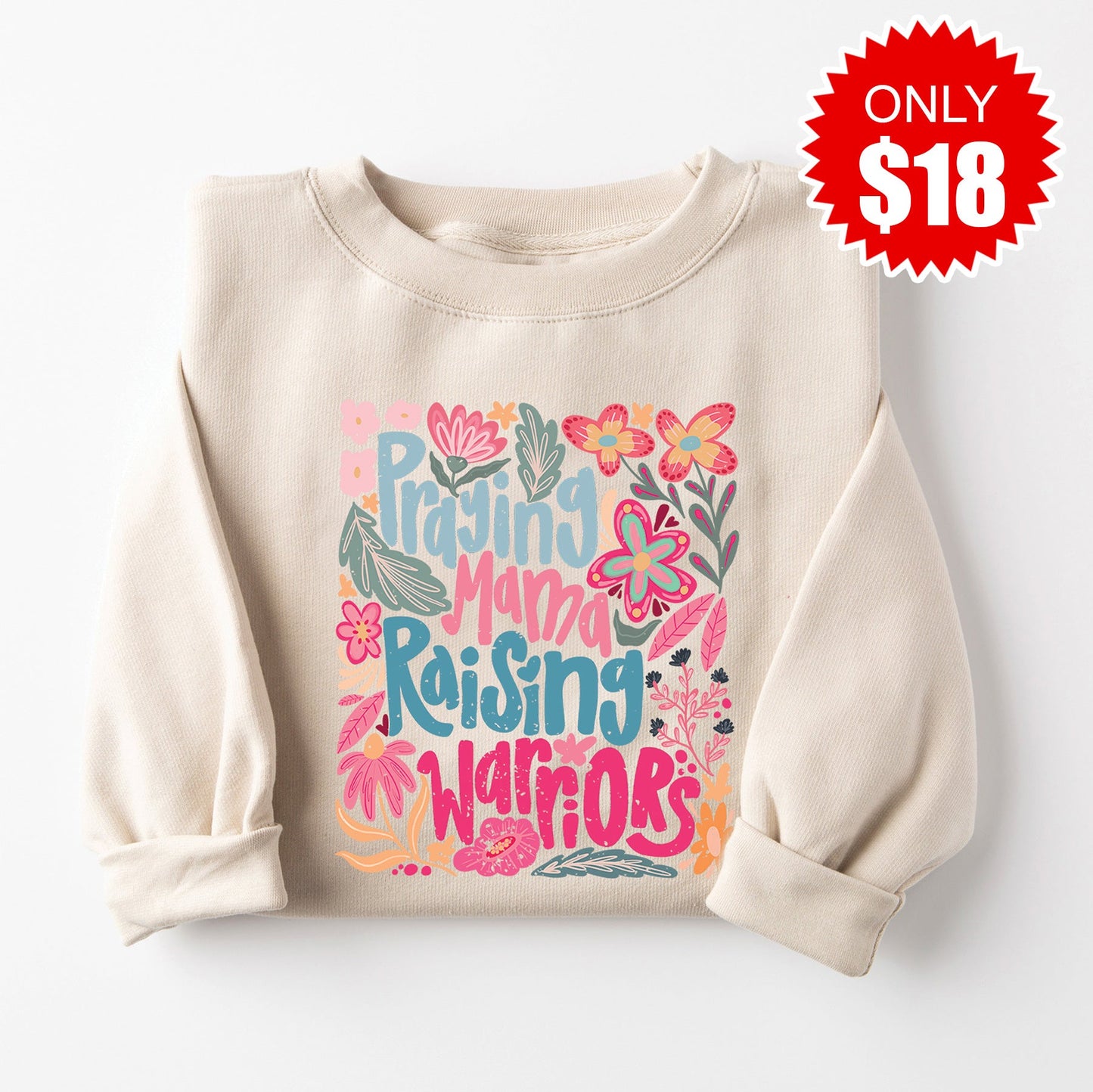 Raising Warriors Sweatshirt - Heather Dust - 18