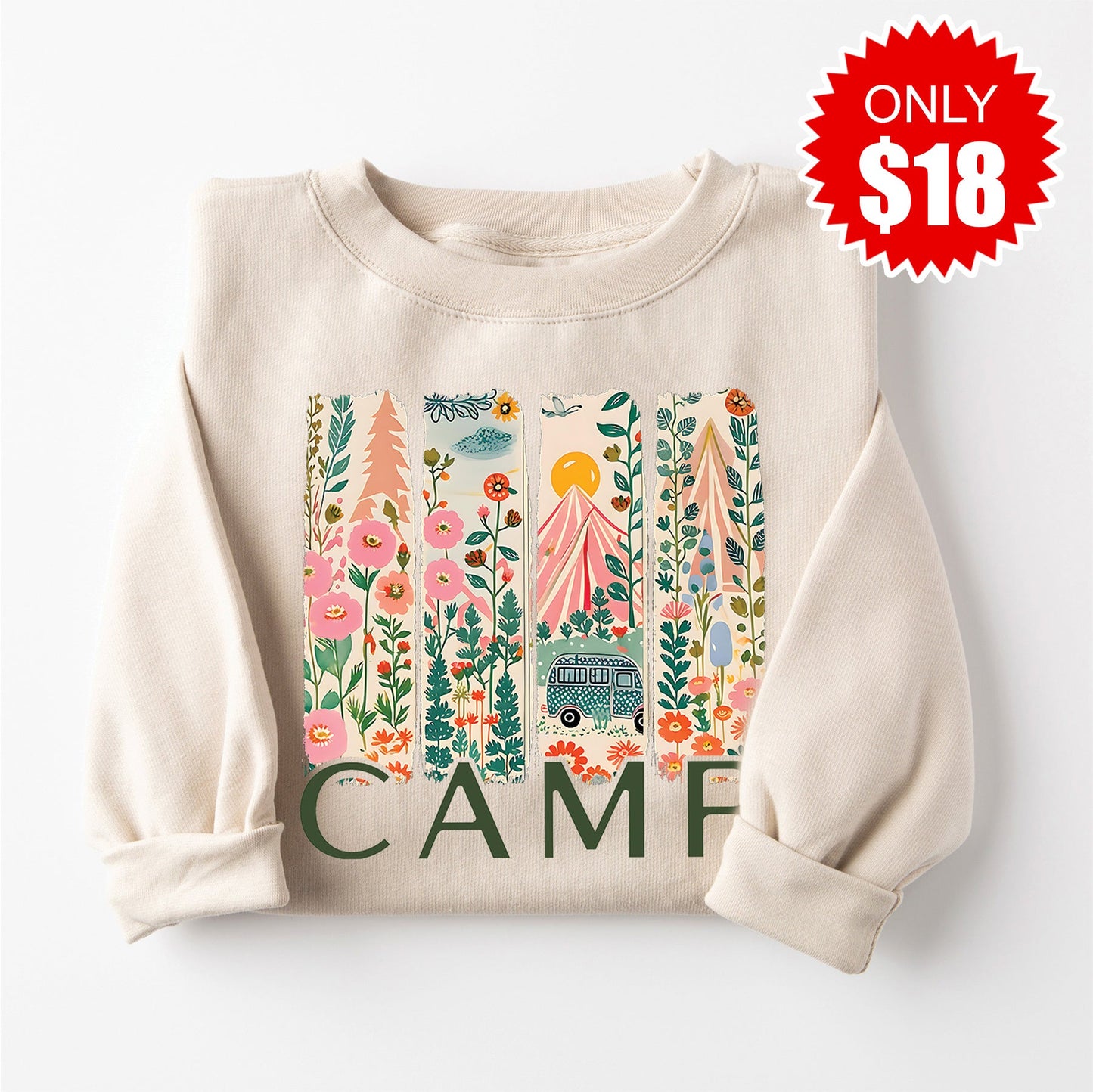 Camp Sweatshirt - Heather Dust - 18