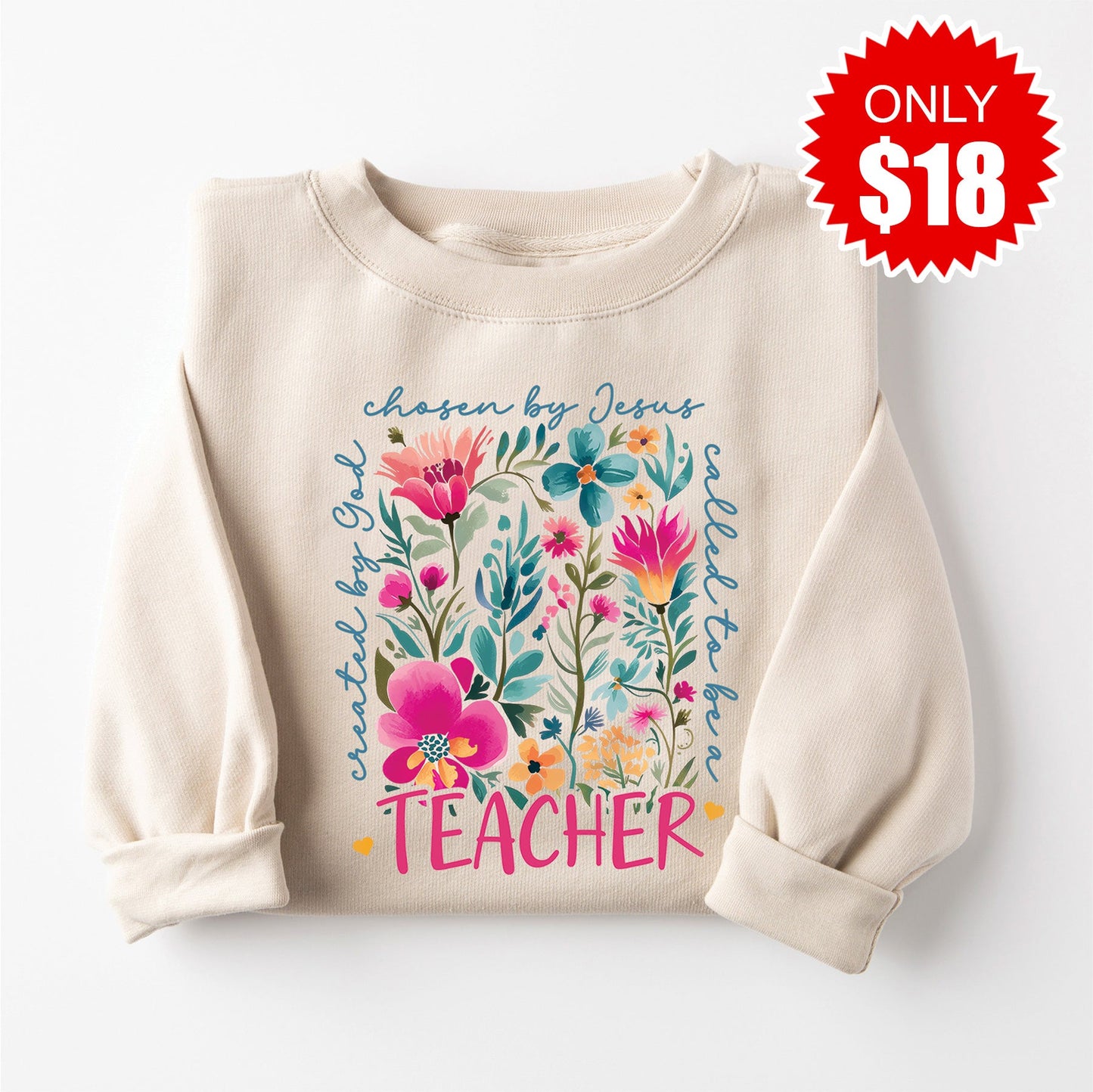 Called To Be A Teacher Sweatshirt - Heather Dust - 18