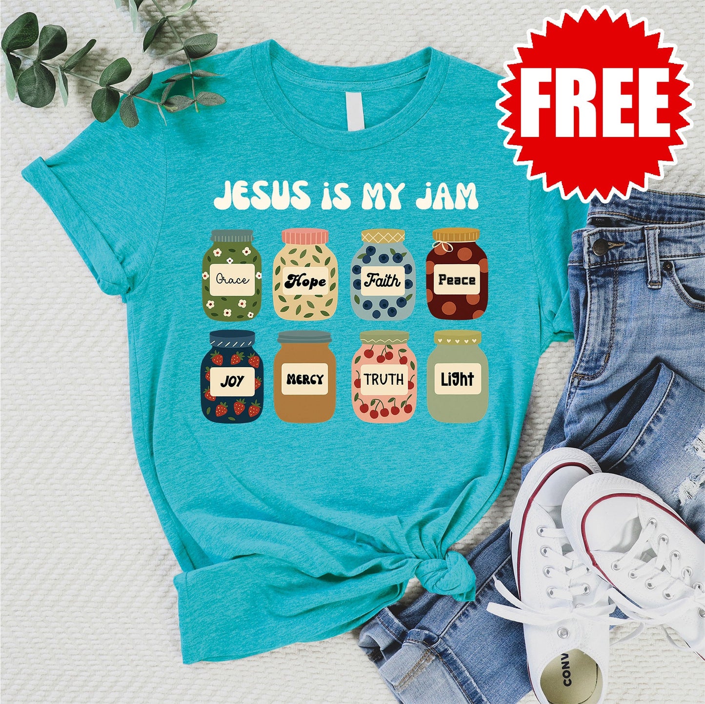 Jesus is my Jam Tee - Heather Jade - 0