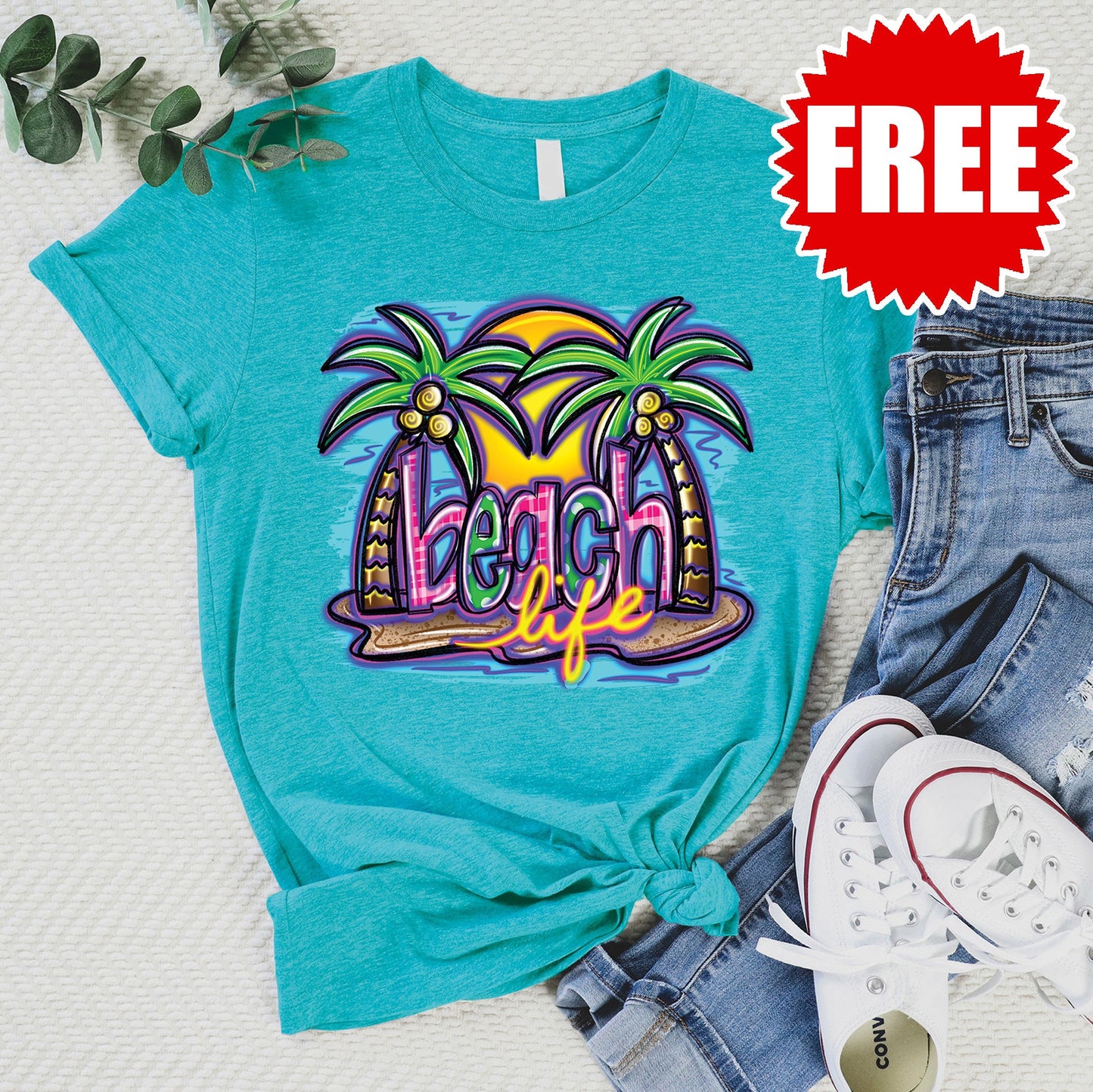 Beach Life Tee - Heather Jade - 0