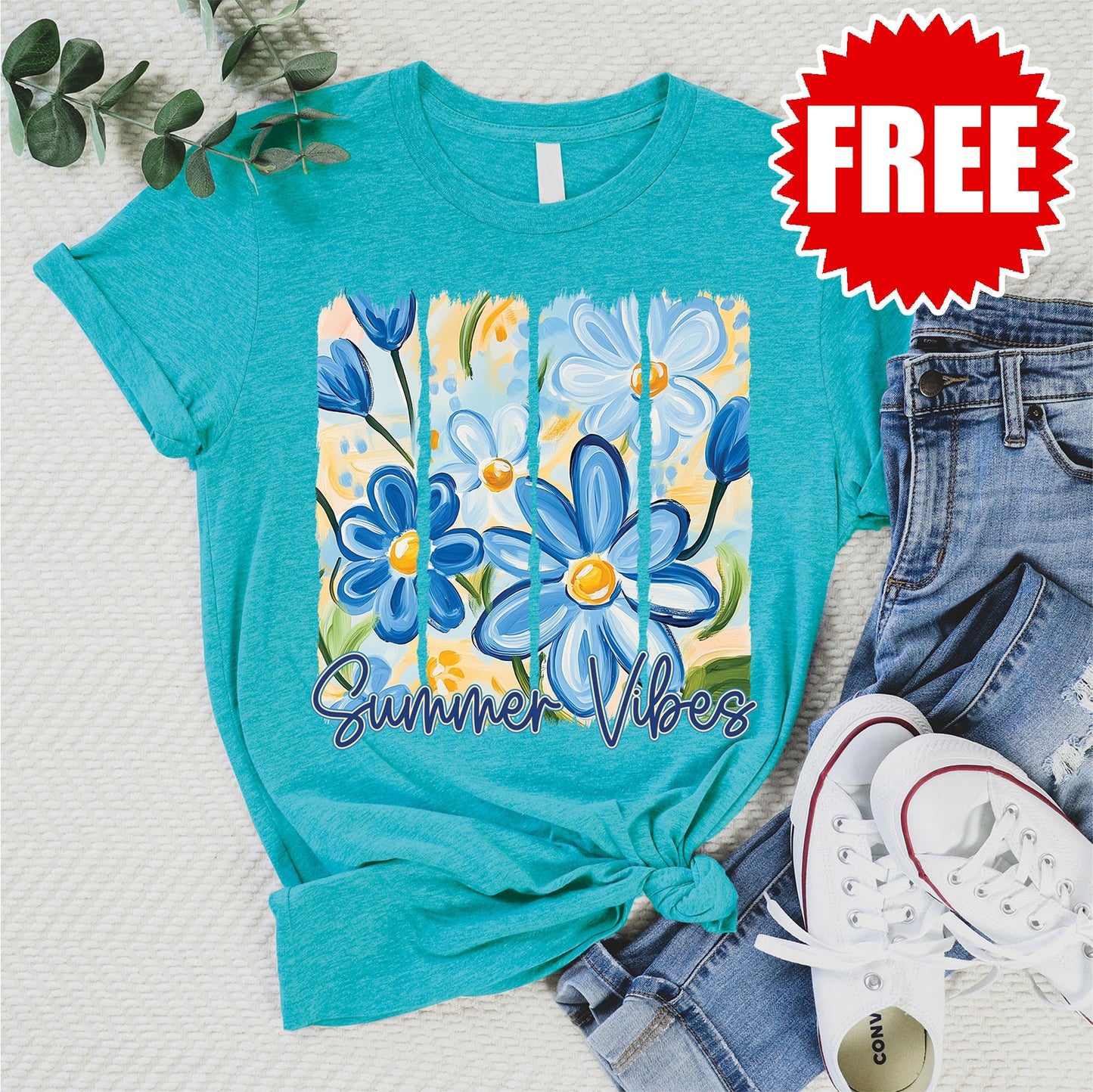 Summer Vibes Tee - Heather Jade - 0 Style001