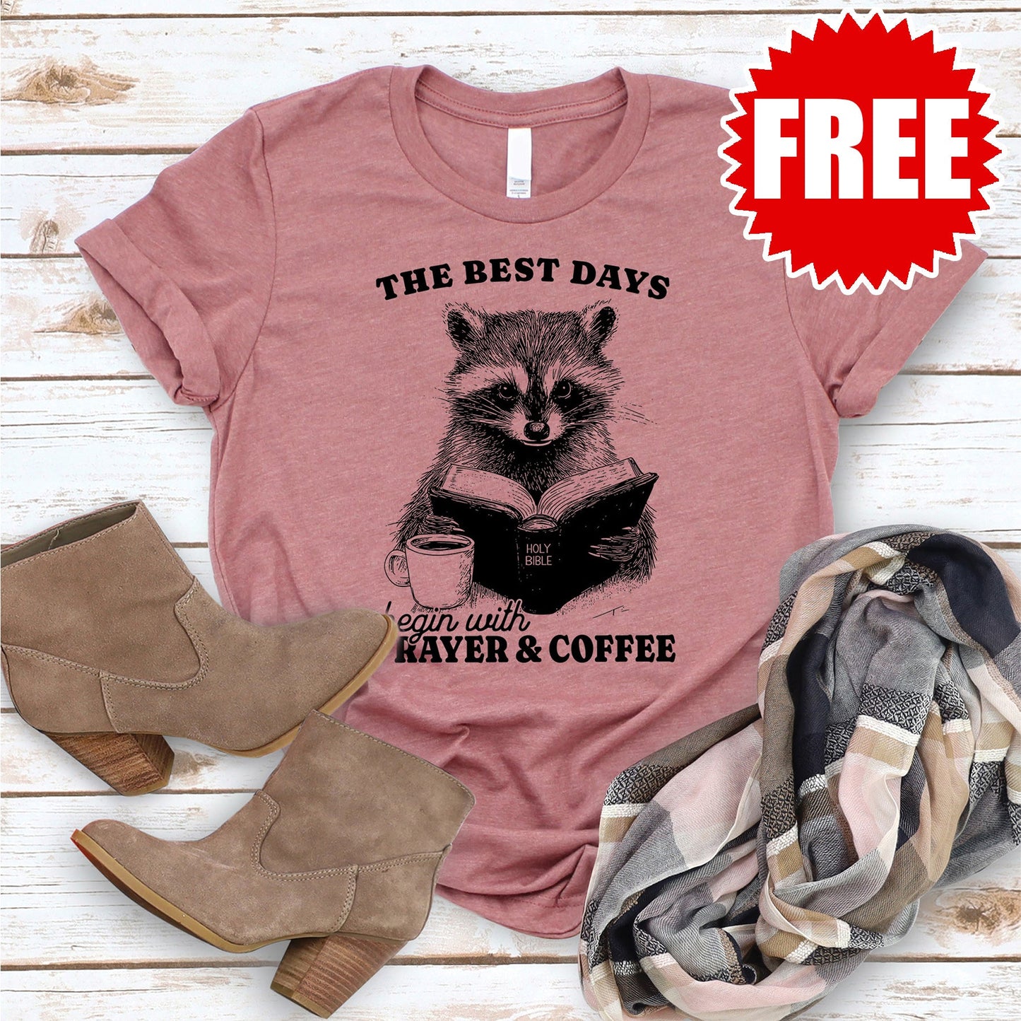 The Best Days Tee - Heather Mauve - 0