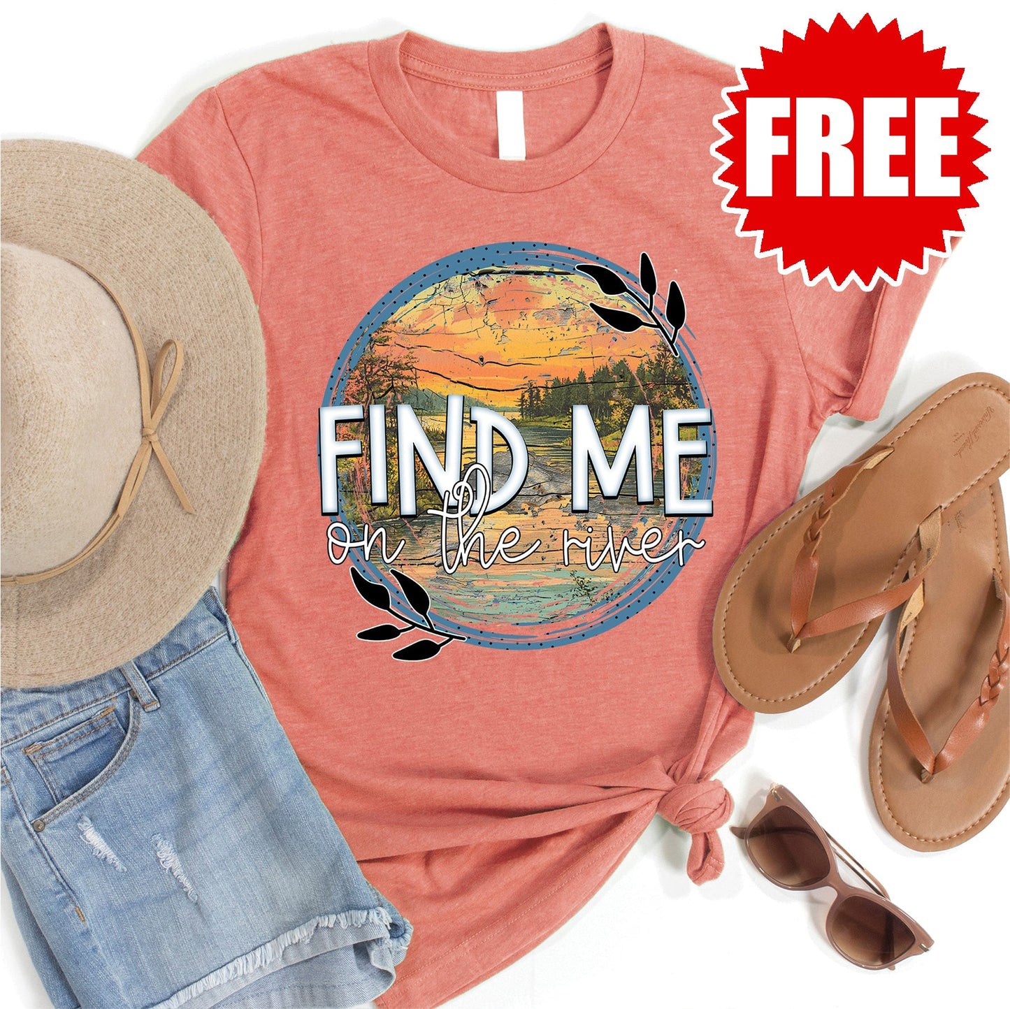 Find Me Tee - Heather Papaya - 0